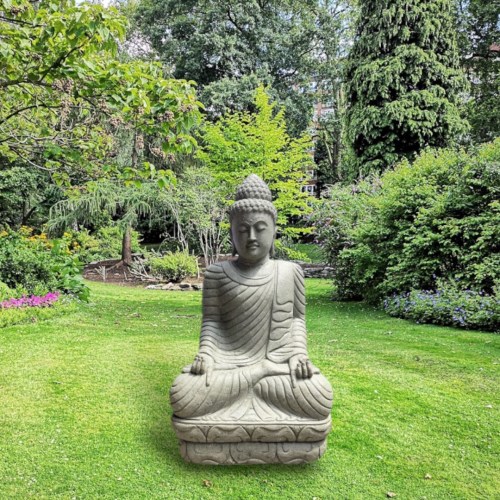 SEATED BUDDHA HANSI 150 CM FRONT3_500x500